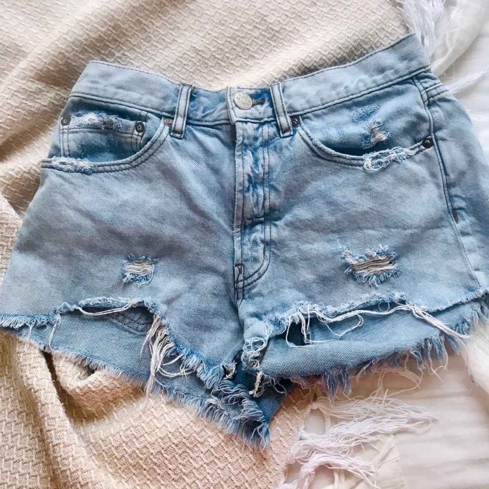 BDG mid rise jean shorts